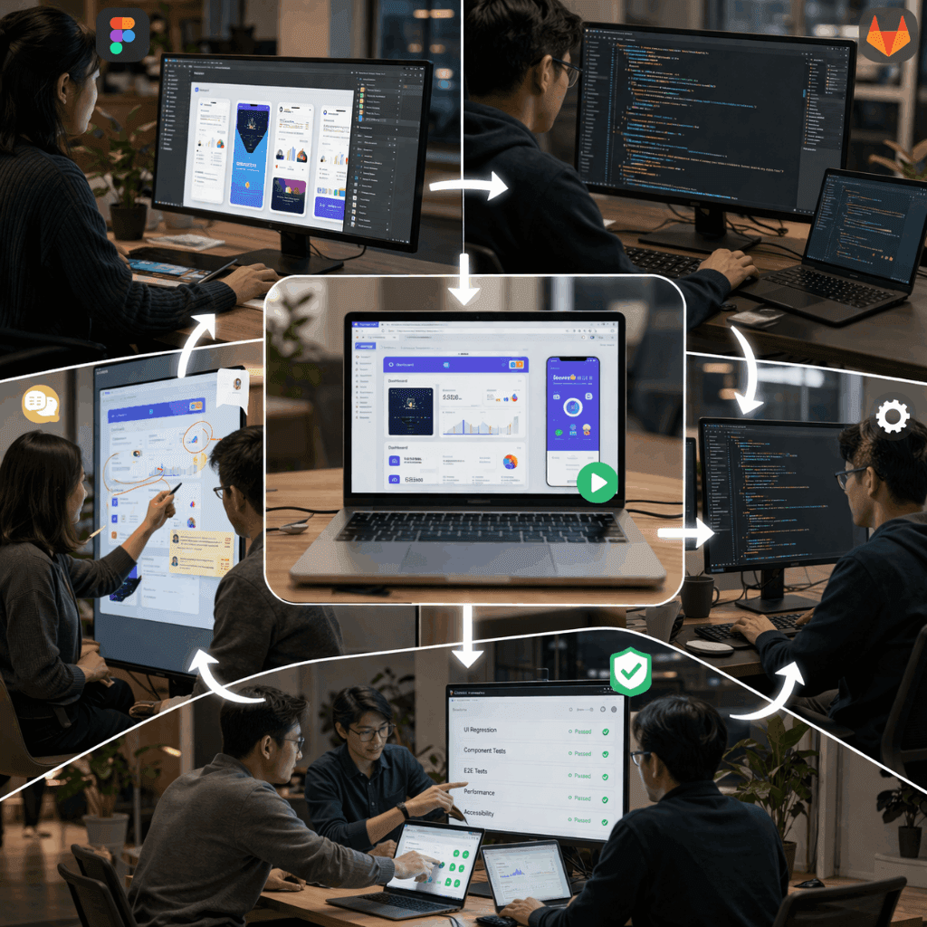 Figma pixel-perfect trong Midi Coder: vai trò với đội sản phẩm và thiết kế