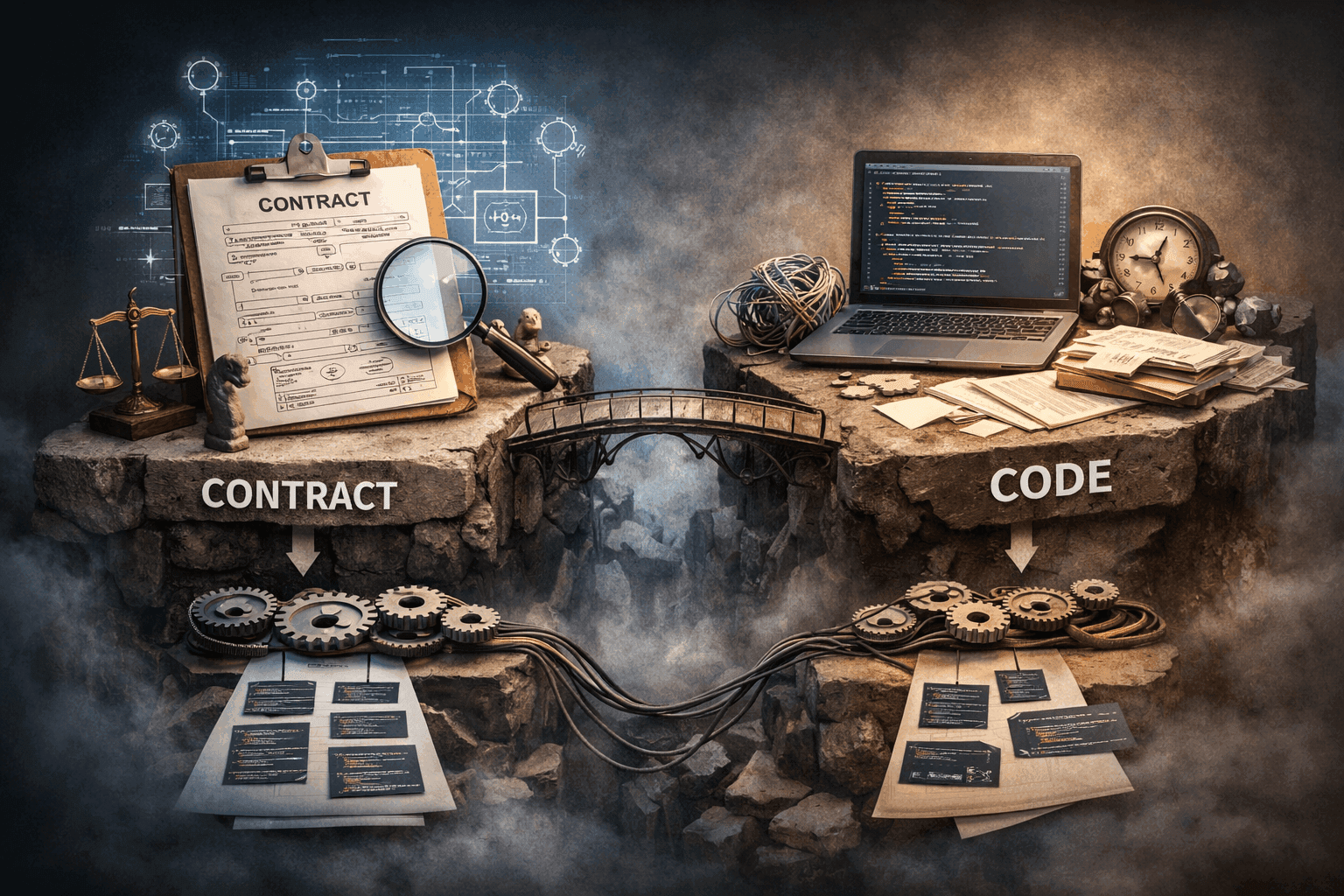 Vì sao code chỉ nên là output của contract chứ không phải nơi giữ sự thật