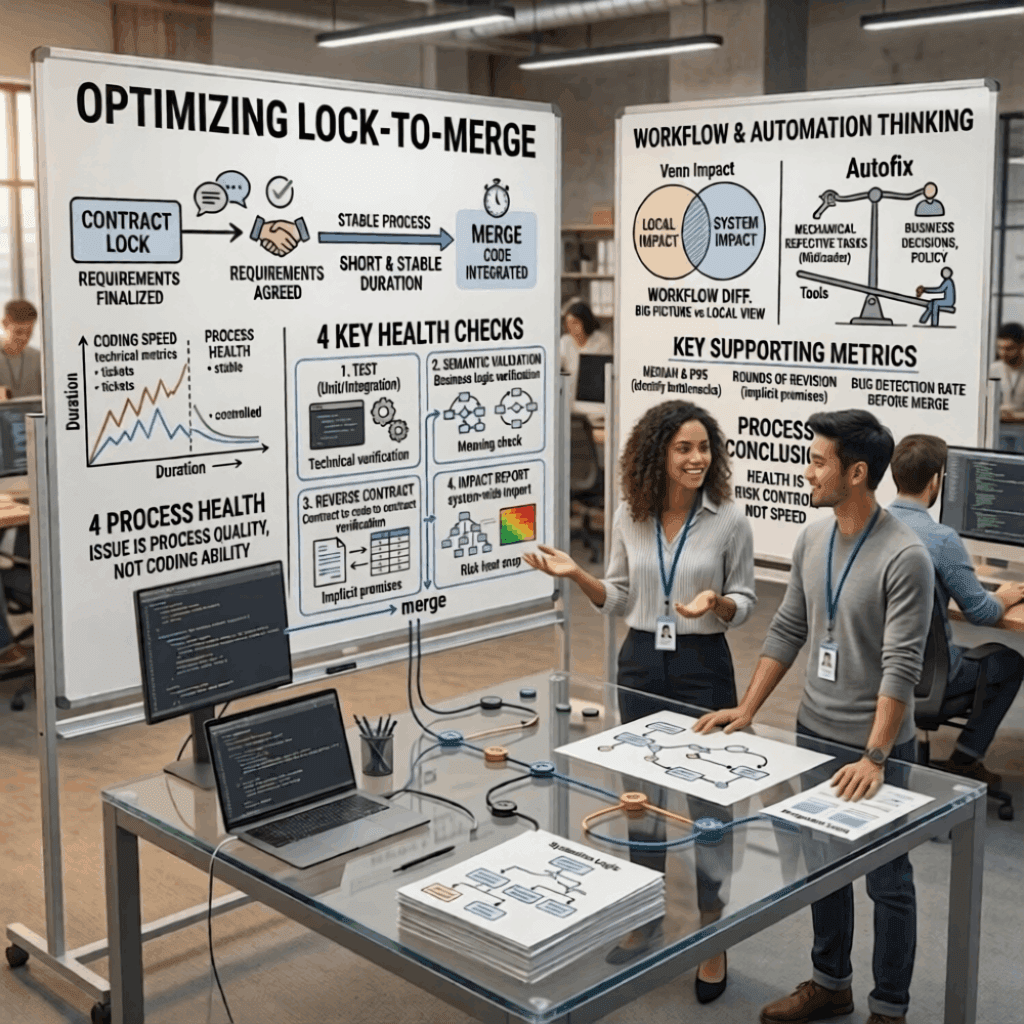 Thời gian từ contract lock đến merge nói lên điều gì về sức khỏe quy trình
